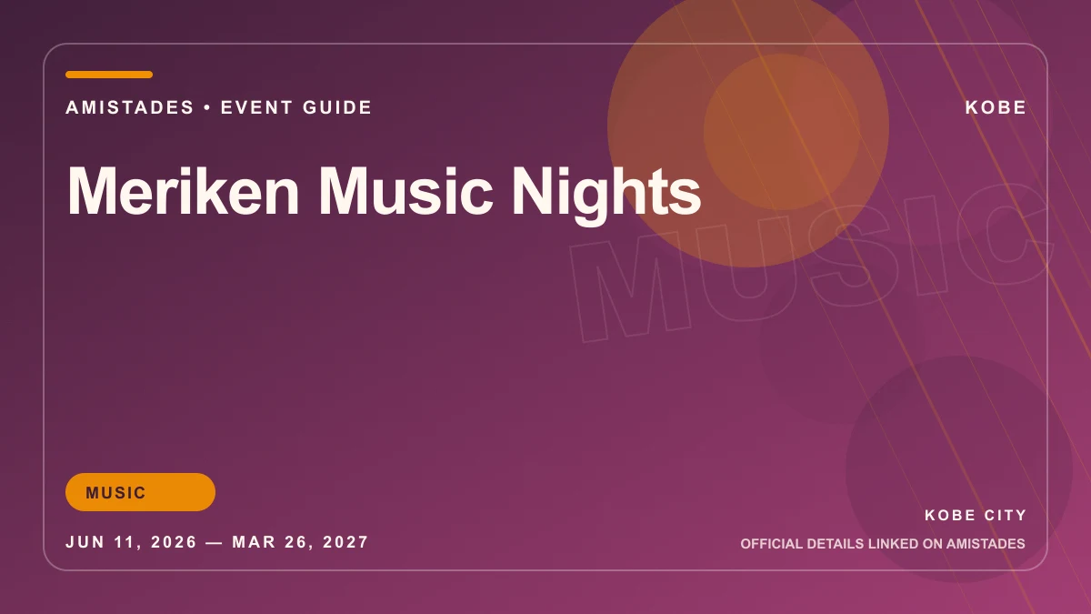 Meriken Music Nights poster and event artwork