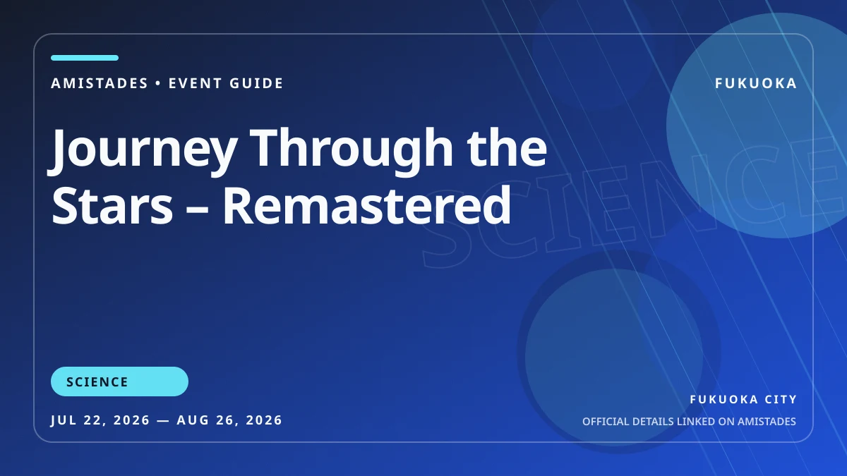 Journey Through the Stars – Remastered poster and event artwork