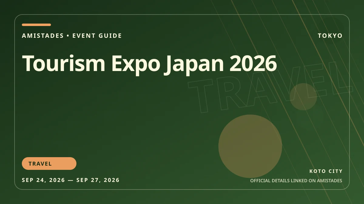 Tourism Expo Japan 2026 poster and event artwork