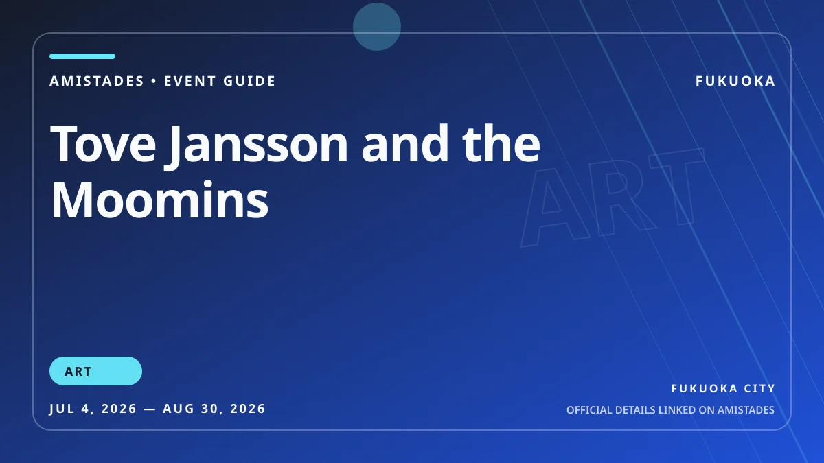 Tove Jansson and the Moomins poster and event artwork